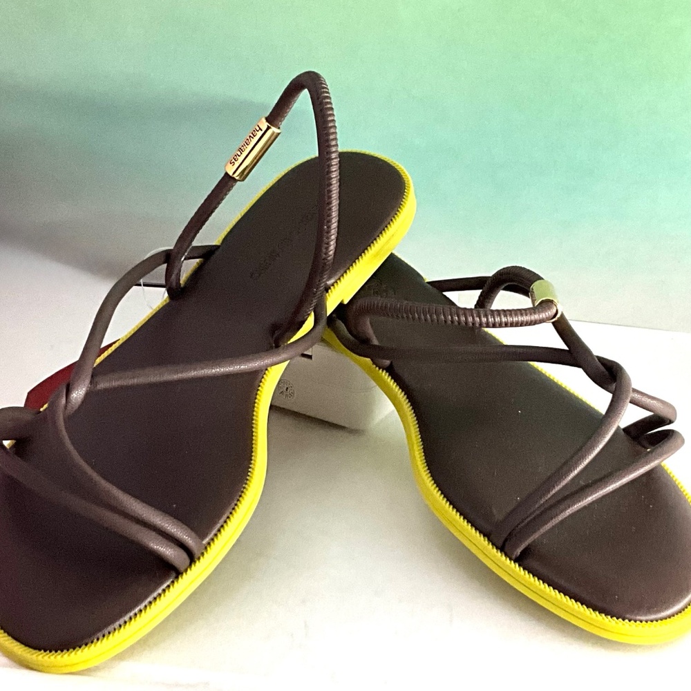 Havaianas Una Manga in Dark Brown Colorway. NWT. US Women’s 8/Men’s 6.5/EUR 39 - Picture 7 of 7